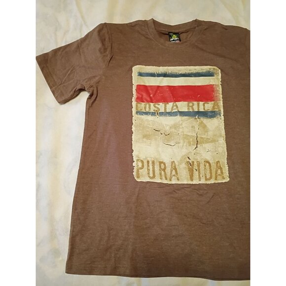 Costa Rica Pura Vida T-Shirt Mens Medium JB brand Short Sleeve - Picture 4 of 7